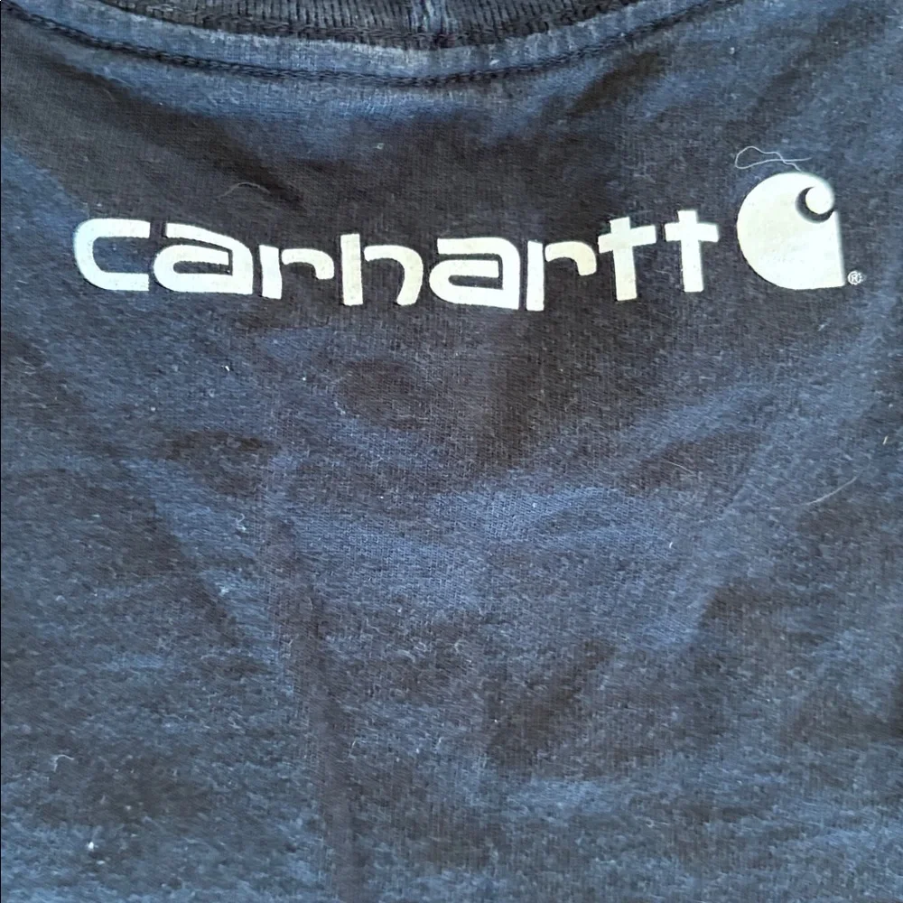 Carhartt Black White  Long Sleeve Crew Neck Original Fit Tee Shirt Size XL‎ Tall